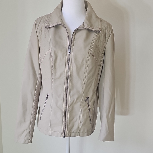 Style & Co. Jackets & Blazers - Style & Co. Light Tan Utility Jacket